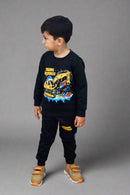 12-12 Sale! Premium Black 2PC Tracksuit