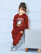 Winter Maroon Fleece Set 2PC