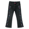 Girl's embroidered black jeans!