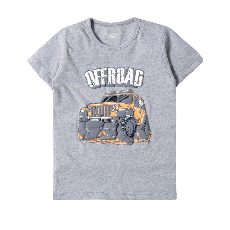 Premium Grey Summer Adventure T-Shirt